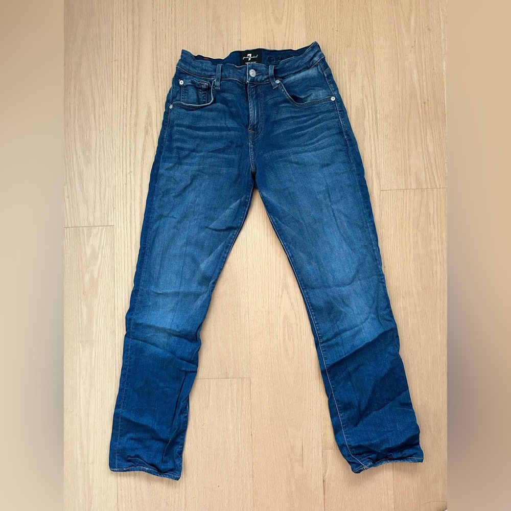 Men’s Luxe stretchy straight jeans